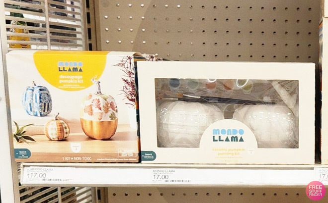 Mondo Llama 3 Piece Halloween Craft Decoupage Pumpkin Decorating Kit and 2 Piece Halloween Craft Ceramic Pumpkin Painting Kit Mondo Llama 3 Piece Halloween Craft Decoupage Pumpkin Decorating Kit and 2 Piece Halloween Craft Ceramic Pumpkin Painting Kit