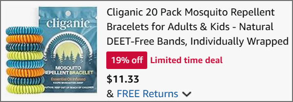 Mosquito Repellent Bracelets at Checkout