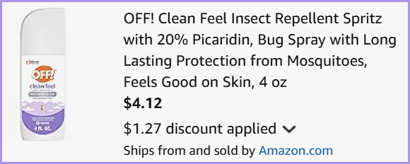 OFF Insect Repellent Spritz at Checkout
