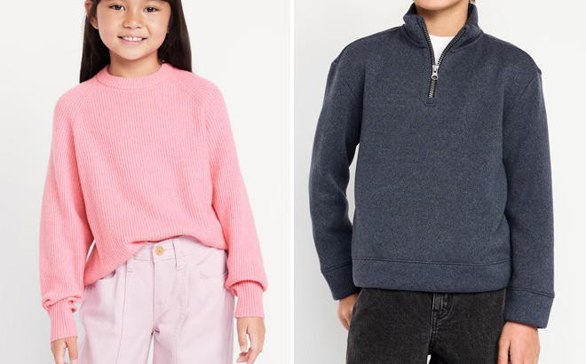 Old Navy Kids SoSoft Long Sleeve Ribbed Sweater Old Navy Kids SoSoft Long Sleeve Ribbed Sweater