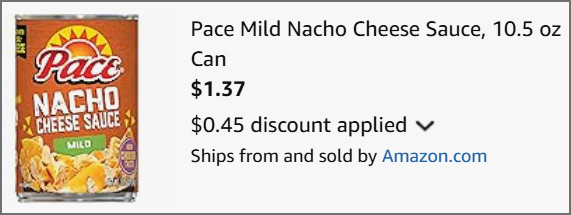 Pace Mild Nacho Cheese Sauce at Checkout