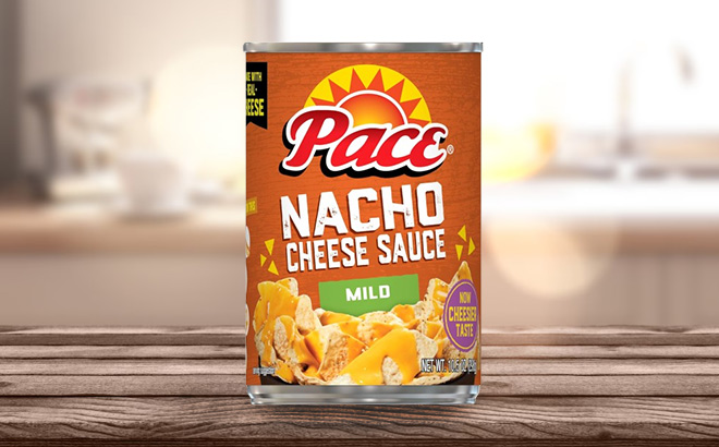 Pace Mild Nacho Cheese Sauce on the Table