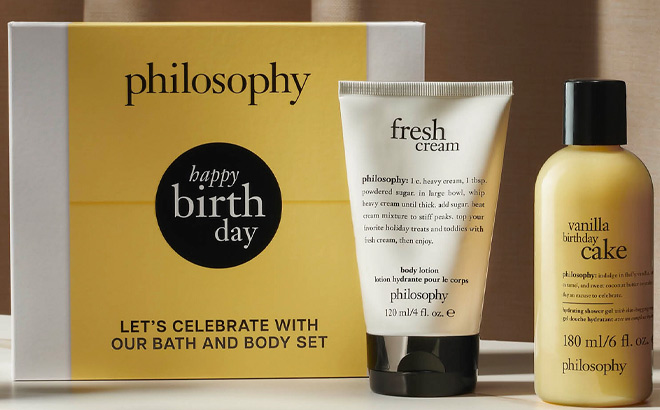 Philosophy 2 piece Happy Birthday Set Philosophy 2 piece Happy Birthday Set