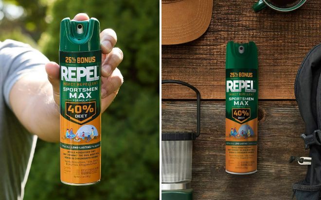 Repel Sportsmen Max Formula Insect Repellent Aerosol Spray