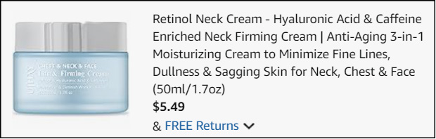 Retinol Neck Cream Checkout Retinol Neck Cream Checkout