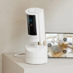 Ring Pan Tilt Indoor Camera on a Product Stand
