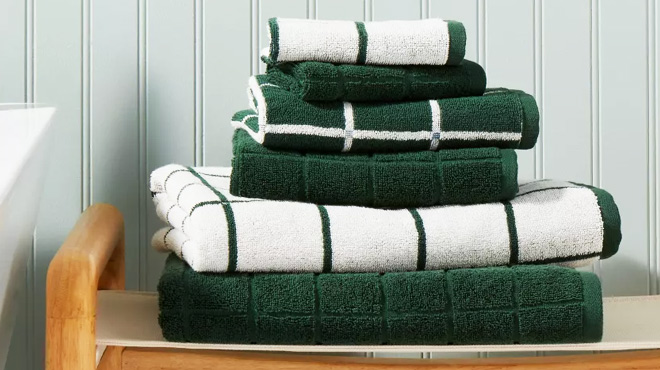 Room Essentials 6 Piece Bath Towel Bundle Set