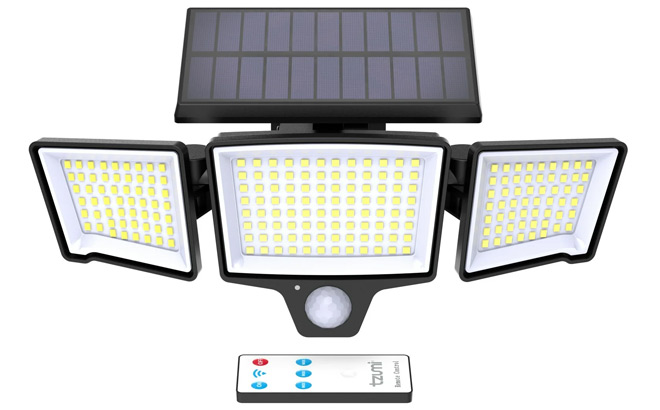 Solar Motion Sensor Outdoor Lights with Wireless Remote Solar Motion Sensor Outdoor Lights with Wireless Remote