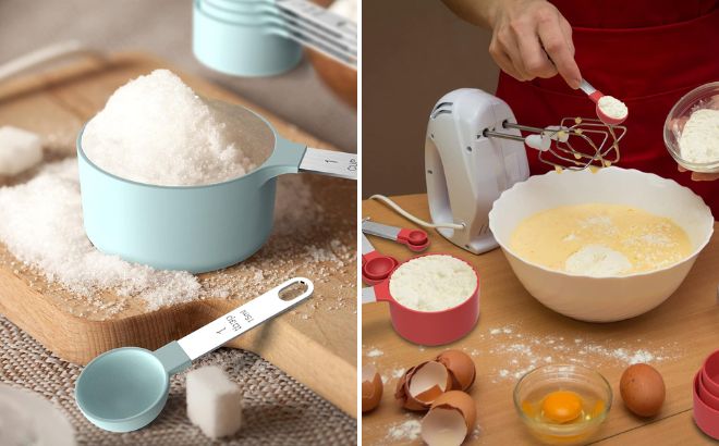 Tiluck Measuring Cups and Spoons Set