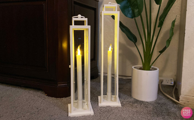 Two Lanterns on the Floor