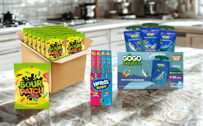 Various Snacks on a Table