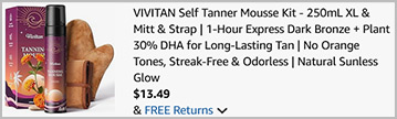 Vivitan Self Tanner Mousse Kit Screenshot