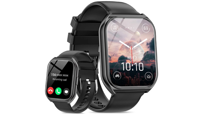 Womens Mens Smartwatch Black Womens Mens Smartwatch Black