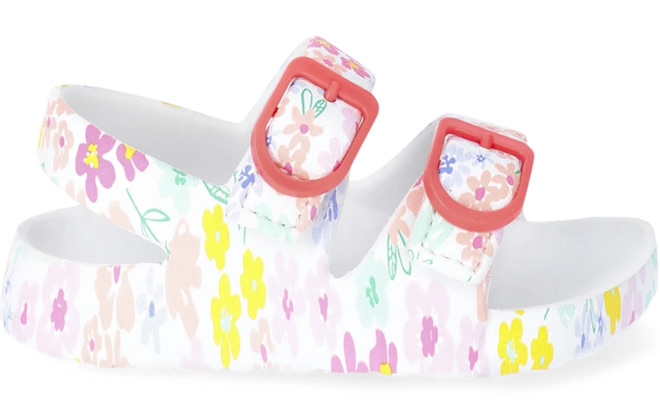 Wonder Nation Baby Girls Two Buckle Sandals