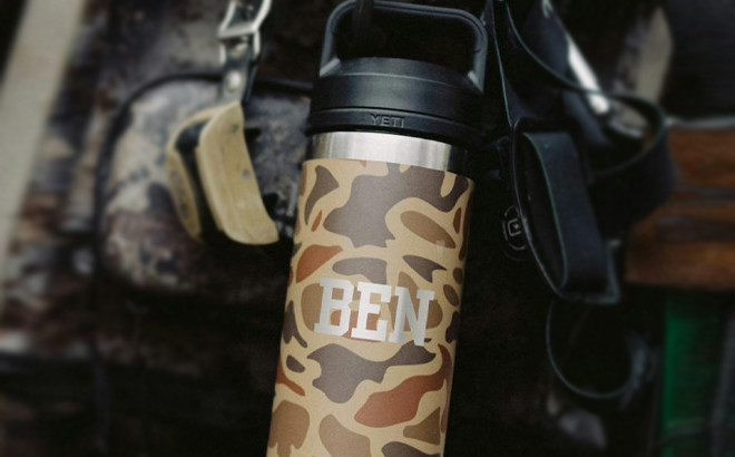 YETI Wetlands Camo Collection Customized Water Bottle