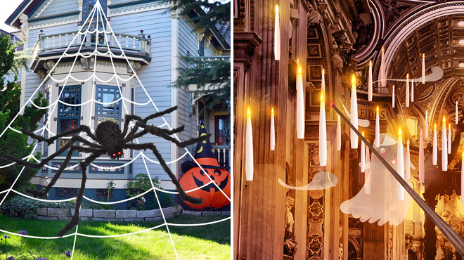 200 Inch Halloween Spider Web 59 Inch Spider Decorations
