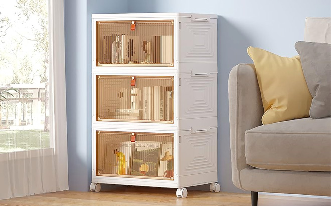 3 Tier Rolling Storage Bins