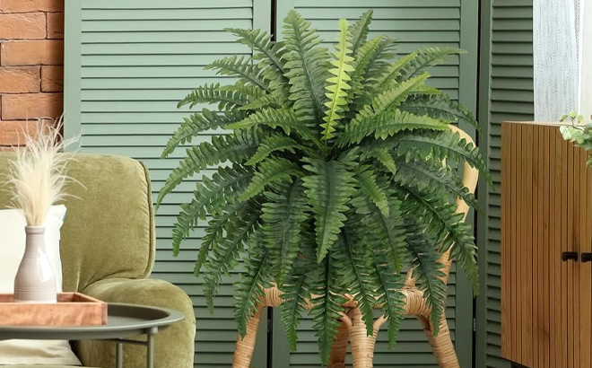 35 Inch Ferns Artificial Bush Plant