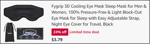 3D Cooling Eye Mask Checkout