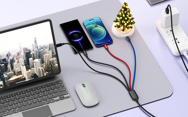 4 in 1 Multi Charging Cables