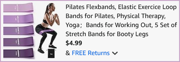 5 Piece Resistance Band Set at Checkout