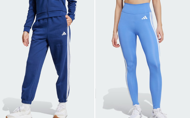 Adidas Essentials 3 Stripes Fleece Loose Fit Pants Adidas Essentials 3 Stripes Fleece Loose Fit Pants