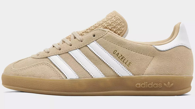 Adidas Gazelle Indoor Womens Casual Shoes Beige Adidas Gazelle Indoor Womens Casual Shoes Beige