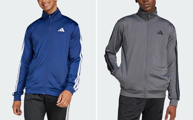Adidas Mens 3 Stripes Tricot Regular Track Jacket Adidas Mens 3 Stripes Tricot Regular Track Jacket