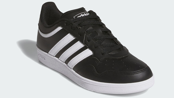 Adidas Mens Hoops 4 0 Shoe in Black Color