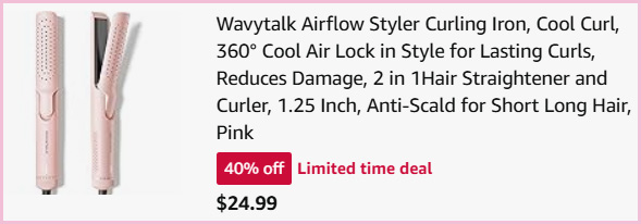 Airflow Curling Iron at Checkout
