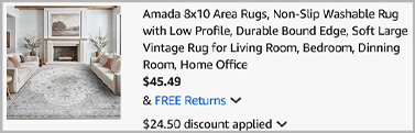 Amada 8x10 Vintage Area Rug Screenshot