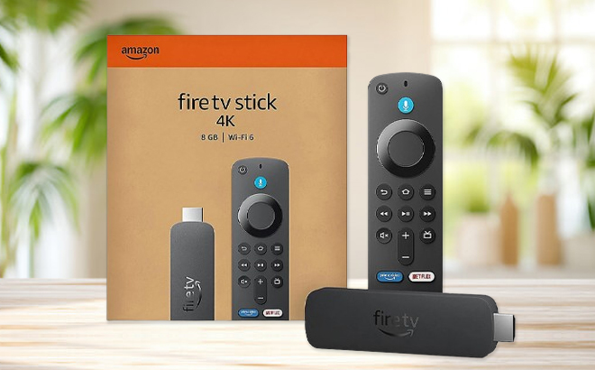 Amazon Fire TV Stick 4K Ultra HD on a Table