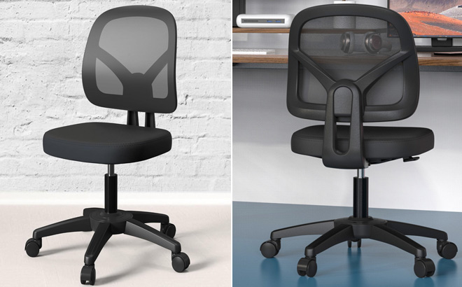Armless Mesh Small Office Computer Desk Chair Armless Mesh Small Office Computer Desk Chair