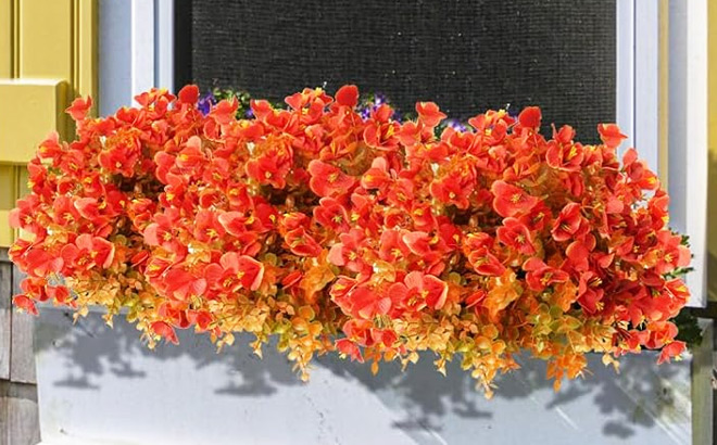 Artificial Fall Flowers 12 Bundles