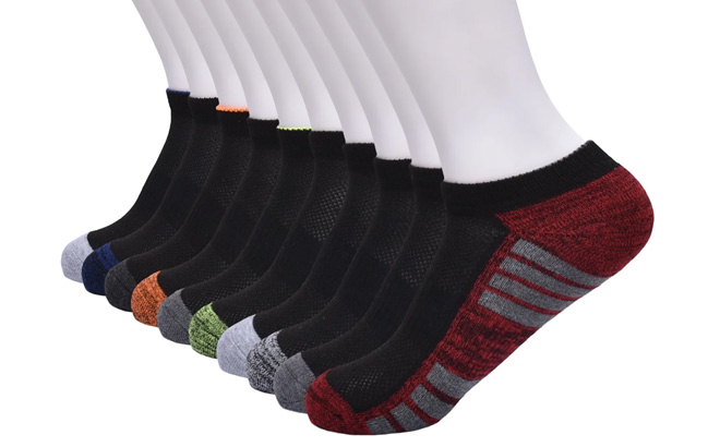 Athletic Works Boys Cushioned Socks 10 Pack Athletic Works Boys Cushioned Socks 10 Pack
