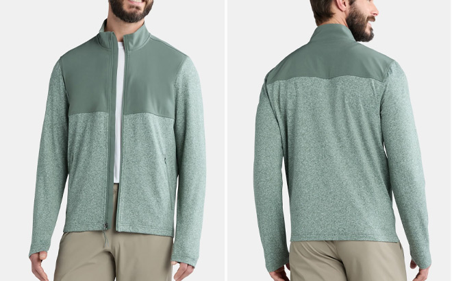 Athletic Works Mens Mixed Media Jacket