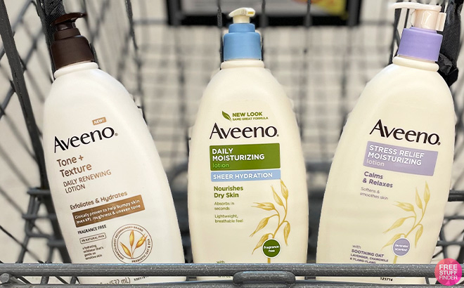Aveeno Sheer Hydration Body Moisturizer in the Cart
