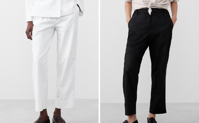Banana Republic Factory Tapered Linen Blend Pants Banana Republic Factory Tapered Linen Blend Pants