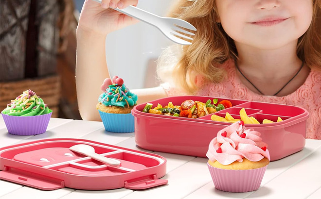 Bento Box 4 Compartment Lunch Container