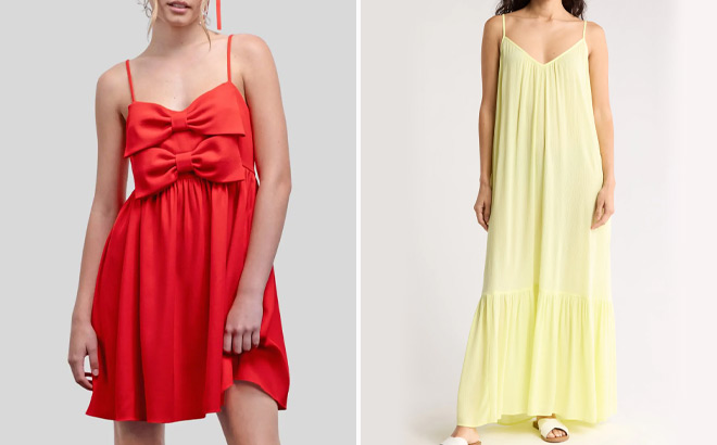 Blu Pepper Bow Babydoll Minidress