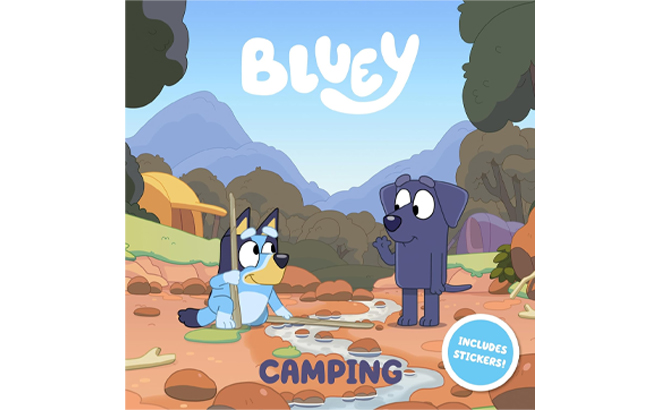 Bluey Camping Kids Sticker Book 1