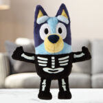 Bluey Glow In The Dark Plush on a Table