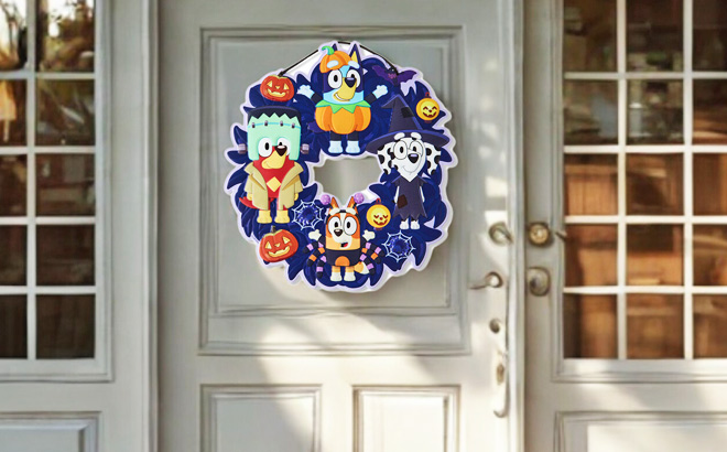 Bluey Halloween Wreath