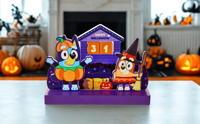 Bluey and Bingo Halloween Countdown Calendar