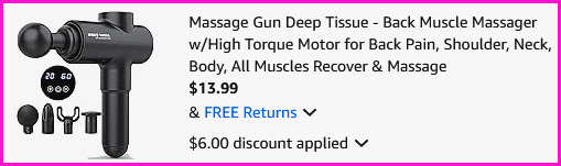 Bodi well Deep Tissue Massage Gun Checkout Screen Bodi well Deep Tissue Massage Gun Checkout Screen