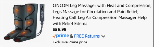 CINCOM Leg Massager Checkout CINCOM Leg Massager Checkout