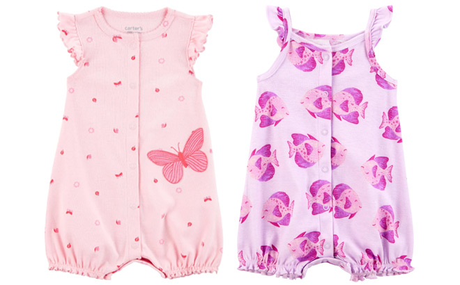 Carters Child of Mine Baby Rompers Carters Child of Mine Baby Rompers