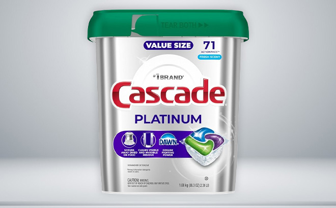 Cascade Platinum Dishwasher Pods