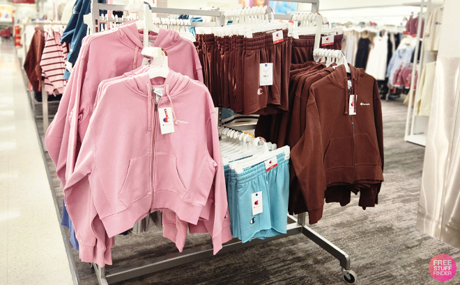 Champion Womens French Terry Shorts and Cropped Fleece Sweatshirts Champion Womens French Terry Shorts and Cropped Fleece Sweatshirts