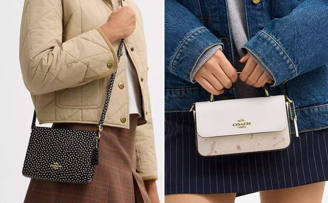 Coach Outlet Slim Crossbody Bag With Spot Print